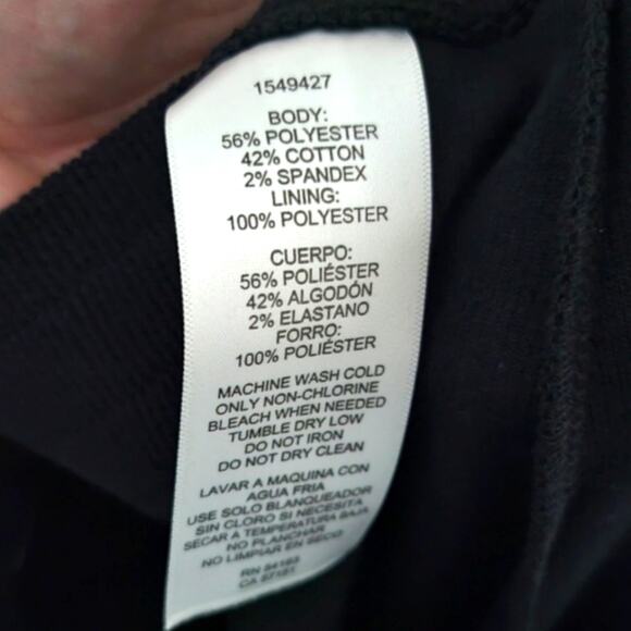 Marc New York Andrew Marc Joggers Size Small S Black Ribbed Loungewear Stretch - Picture 8 of 9